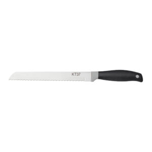 Universalkniv KT370035 fra brandet kt37 med sort skæfte og bølge skær